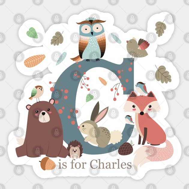 C is for...... personalised children’s gifts Sticker by NattyDesigns